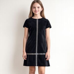 Florence Eiseman Girls Velvet Dress Size 12 Black Holiday Formal Designer